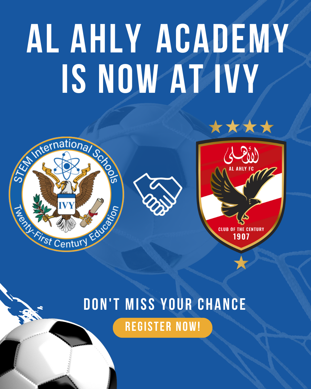🏆Join the Champions: The Al Ahly Football Academy at Ivy STEM International Schools!