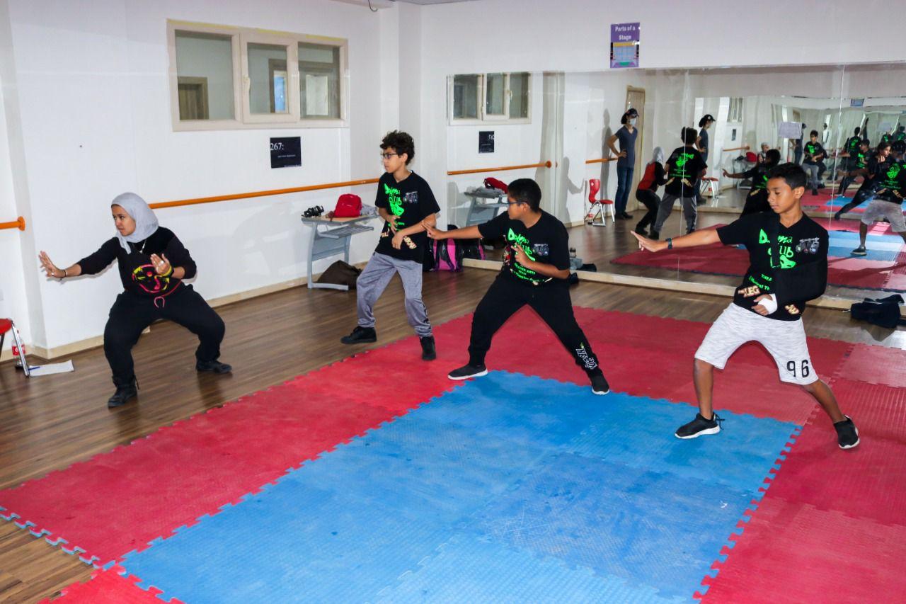 Students at IVY STEM International School engaging in martial arts training, demonstrating discipline, focus, and physical fitness.