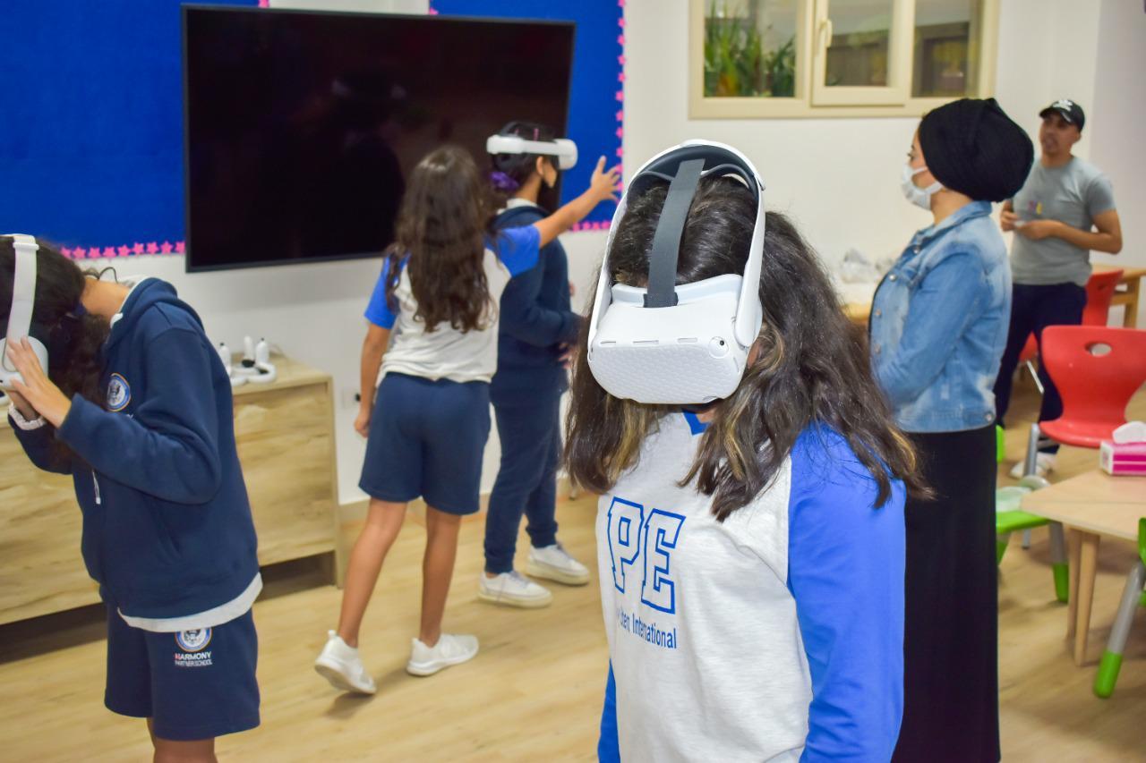Experience interactive learning with virtual reality (VR) at IVY STEM International School.